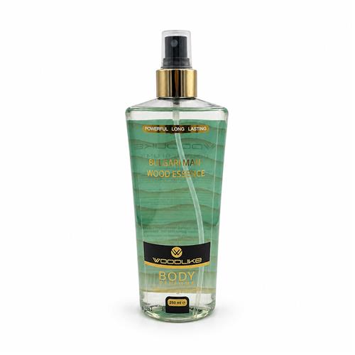 بادی اسپلش مردانه وودلایک مدل Bulgari Man Wood Essence حجم 250 میل
