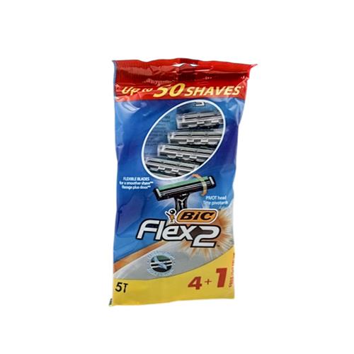 تیغ اصلاح 2 لبه بیک مدل Flex2 بسته 5 عددی