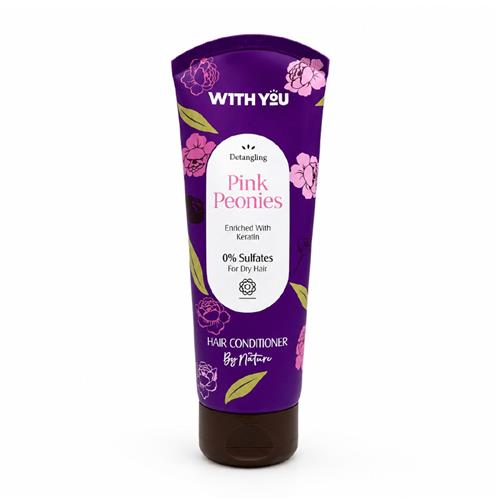 نرم کننده موی سر مناسب موهای خشک و وز ویت یو مدل Pink Peonies حجم 200 میل
