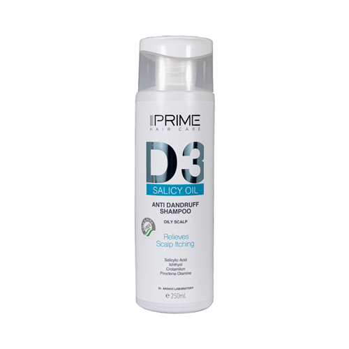 شامپو ضد شوره پوست سر چرب پریم مدل Salicy Oil D3 حجم 250 میل