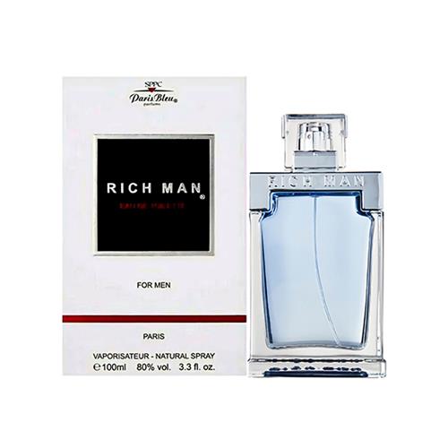 عطر مردانه پاریس بلو مدل Rich Man حجم 100 میل