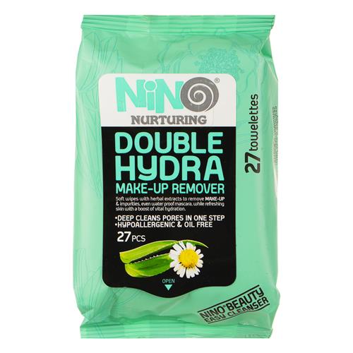  دستمال مرطوب پاک کننده آرایش نینو مدل Double Hydra بسته ۲۷ عددی