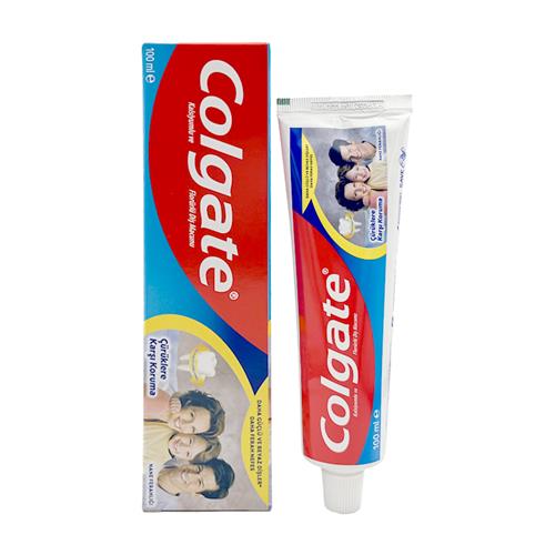 خمیر دندان خانواده colgate مدل Çürüklere Karşı Koruma حجم 100 میل 