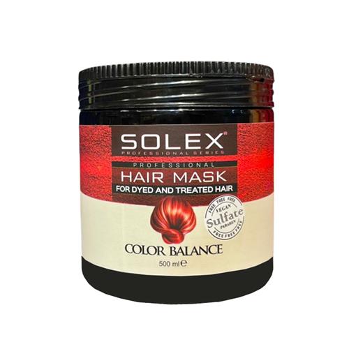 ماسک مو بدون سولفات solex مناسب موهای رنگ شده 500 میل