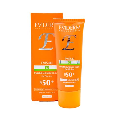 کرم ضد آفتاب بی رنگ اویدرم مناسب پوست های چرب حجم 40 میل