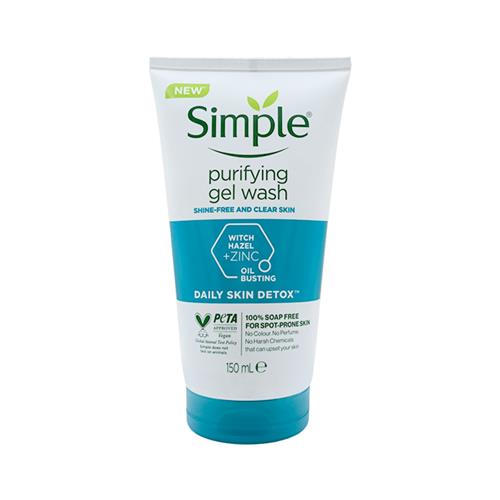ژل شستشوی صورت سیمپل مدل Purifying پوست چرب و مختلط حجم 150 میل