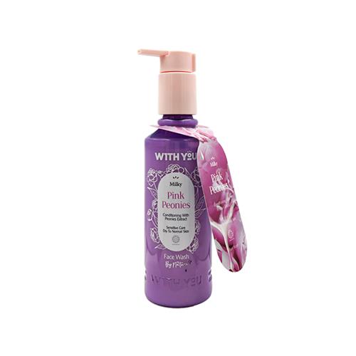 شست و شوی صورت کرمی ویت یو مدل Pink Peonies حجم 200 میل