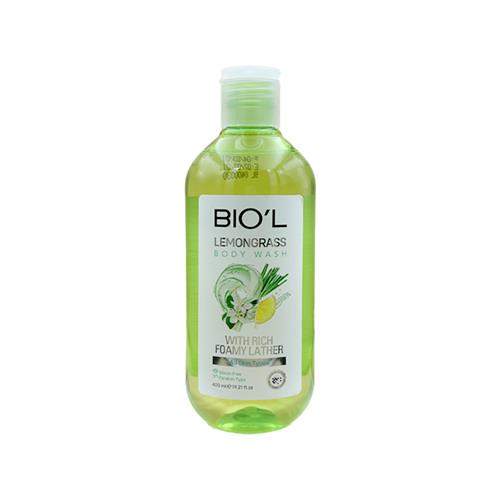 شامپو بدن مرطوب کننده انواع پوست بیول مدل Lemongrass حجم 400 میل 