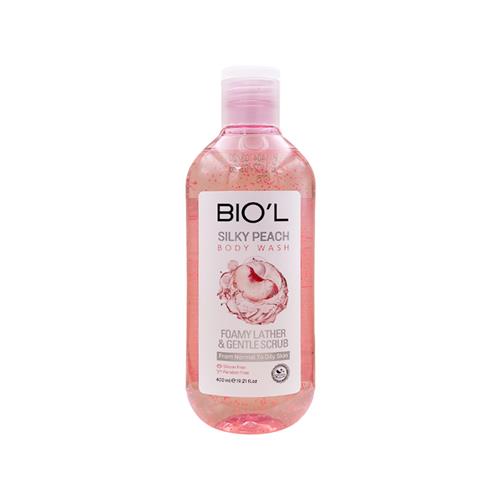 شامپو بدن مرطوب کننده پوست نرمال تا چرب بیول مدل Silky Peach حجم 400 میل  