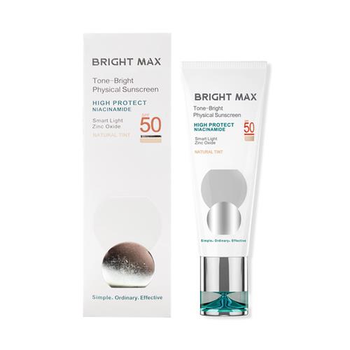 کرم ضد آفتاب فیزیکال رنگی برایت مکس مدل Tone-Bright حجم 40 میل
