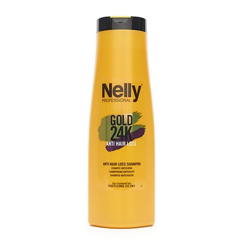 شامپو ضدریزش نلی پروفشنال مدل Gold 24K حجم 400 میل