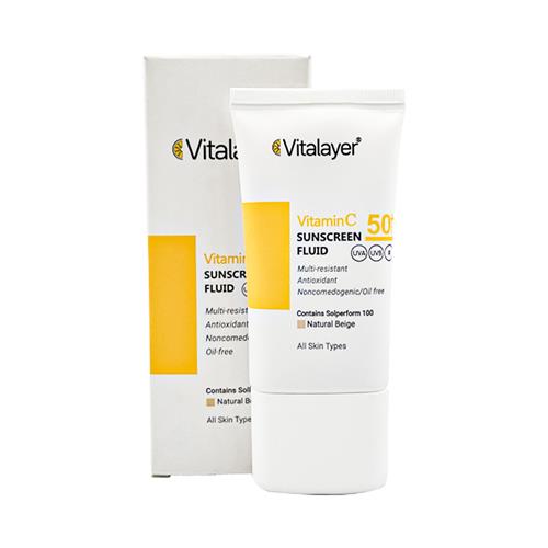 ضدآفتاب ویتامین C رنگی ویتالیر حجم 50 میل