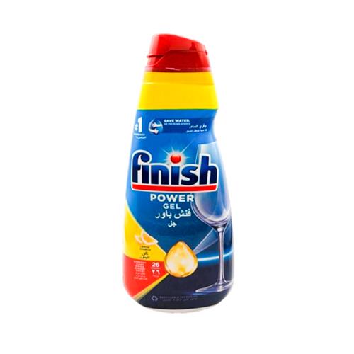 ژل ماشین ظرف شویی لیمویی فینیش مدل پاور ژل حجم 650 میل 