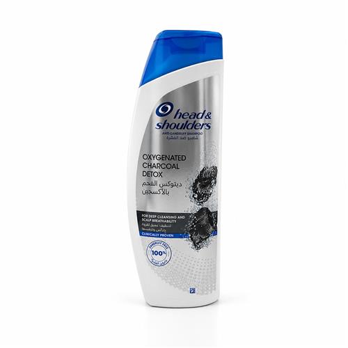 شامپو ضد شوره هد اند شولدرز مدل Oxygenated Charcoal Detox حجم 400 میل